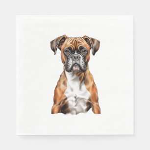 Serviette En Papier Les potes de boxer les mignons dessins pour chien