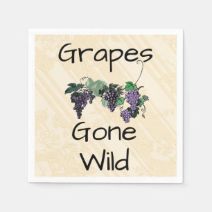 Serviette En Papier Les Raisins Sont Partis Papier Sauvage Napkin