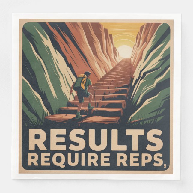 Serviette En Papier Les résultats nécessitent des répétitions (Devant)
