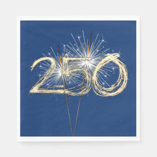 Serviette En Papier Les scintillants américains du 250e anniversaire d (Devant)