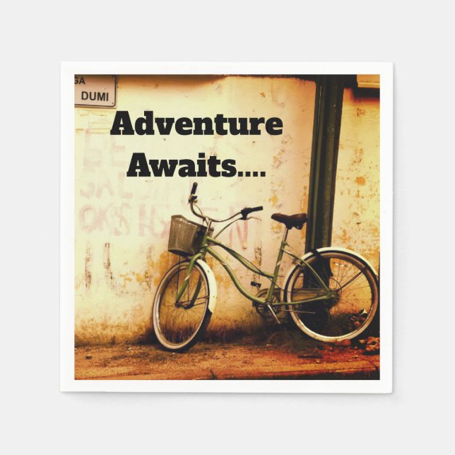 Serviette En Papier Les serviettes Adventure Await (Devant)