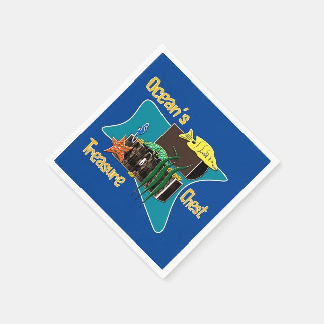Serviette En Papier Les serviettes au trésor de l'océan (Coin)