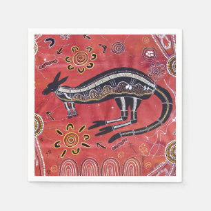 Serviette En Papier Les serviettes rêvées de Kangaroo