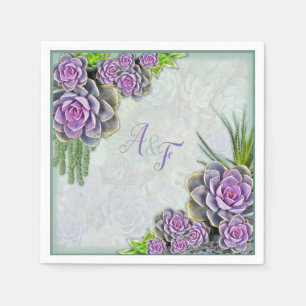 Serviette En Papier Les teintes Succulentes du vert de la mer, serviet