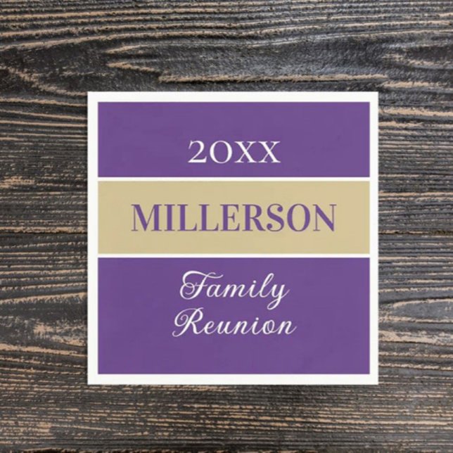 Serviette En Papier Les temps forts ! CUSTOM Famille serviettes de réu (Créateur téléchargé)