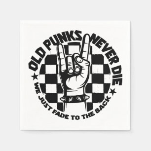 Serviette En Papier Les vieux PUNKS ne meurent jamais légende de