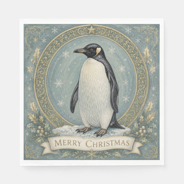 Serviette En Papier Les vœux de Noël de l'Empereur (Devant)