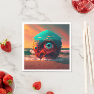 Serviette En Papier Les yeux sanglants