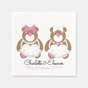 Serviette En Papier Lesbienne Mariage Teddy Bear Brides