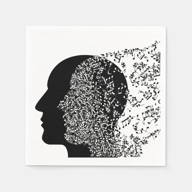 Serviette En Papier L'Esprit de la Musique (Devant)