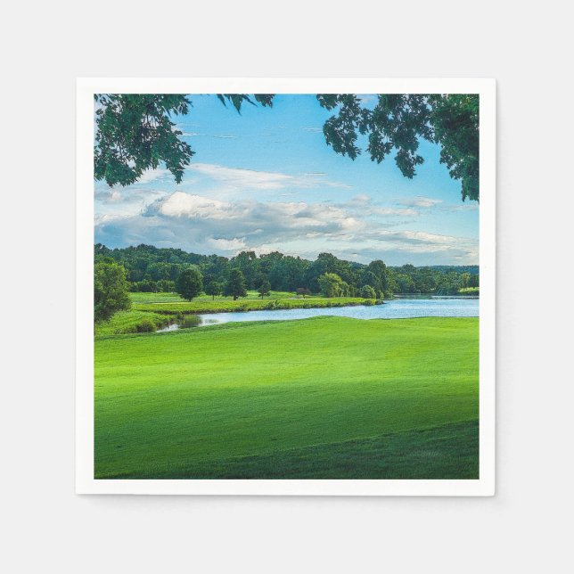 Serviette En Papier L'Été Au Golf (Devant)