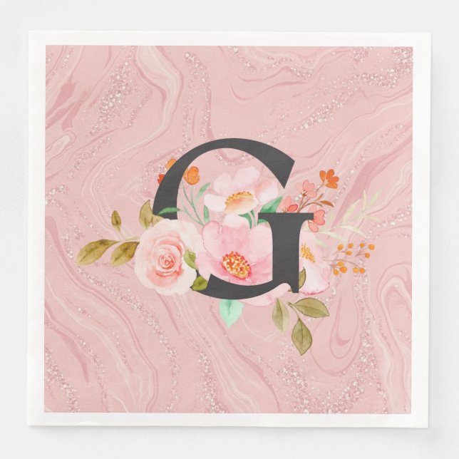 Serviette En Papier Letter G (Devant)