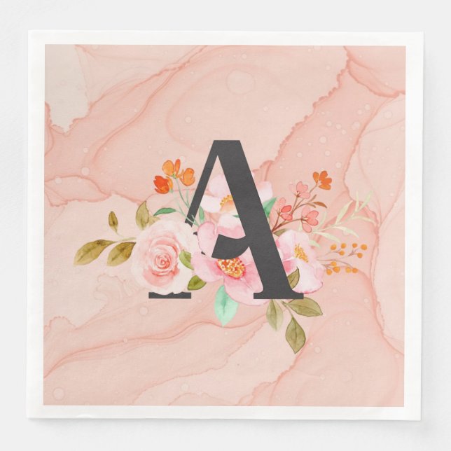 Serviette En Papier Lettre A (Devant)
