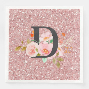 Serviette En Papier Lettre D