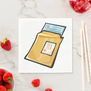 Serviette En Papier Lettre d'affaires