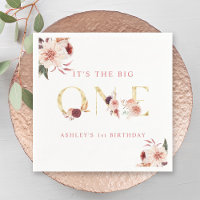 LETTRE D'OR Floral Élégante Fille Premier Annivers