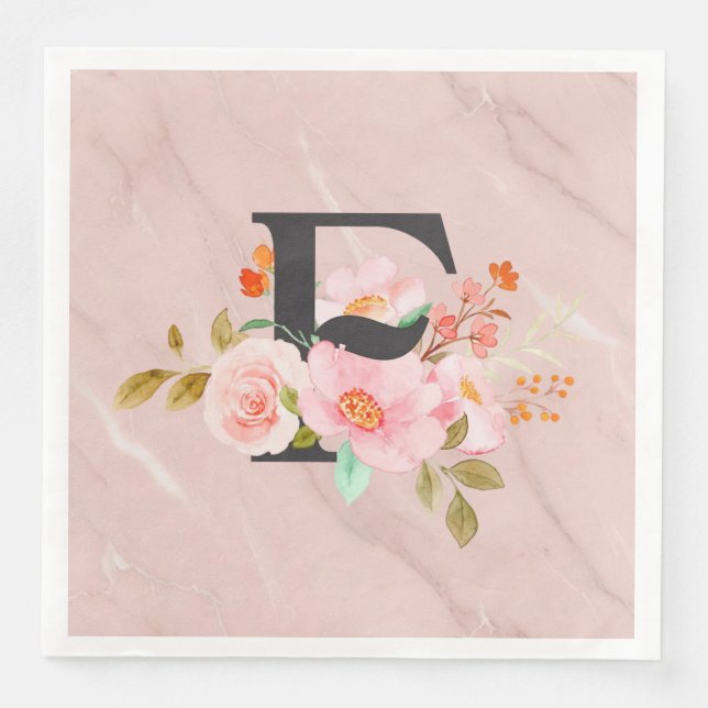 Serviette En Papier Lettre F (Devant)