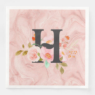 Serviette En Papier Lettre H