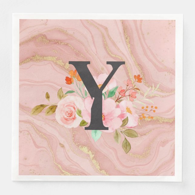 Serviette En Papier Lettre Y (Devant)