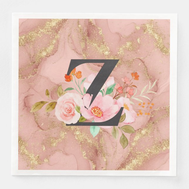 Serviette En Papier Lettre Z (Devant)