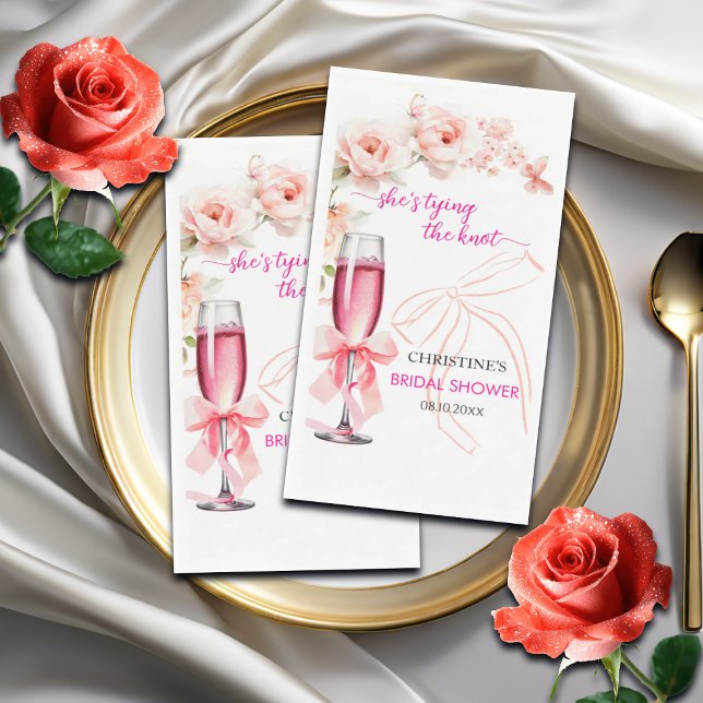 Serviette En Papier Lève ton verre Elle se marie Shower de Mariée (Créateur téléchargé)