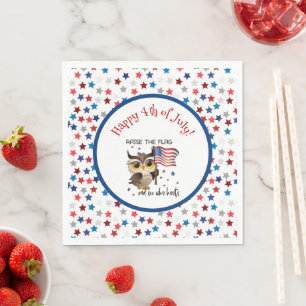 Serviette En Papier Levez le drapeau