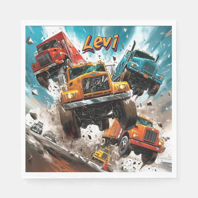 Serviette En Papier Levi Anniversaire (Devant)