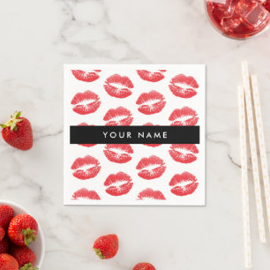 Serviette En Papier Lèvres Rouges, Baiser, Baguette à lèvres, Votre No