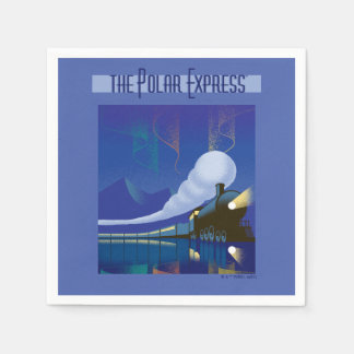 Serviette En Papier L'Express polaire | Northern Lights Vintage voyage