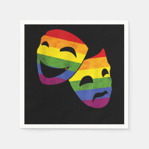 Serviette En Papier LGBT LGBTQ Queer Actor Actress Rainbow Theatrical