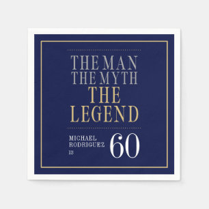 Serviette En Papier L'Homme La Légende Mythique 60e Anniversaire