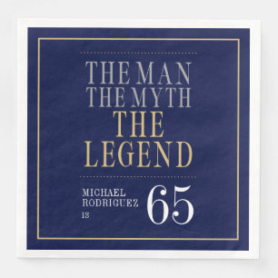 Serviette En Papier L'Homme La Légende Mythique 65e Anniversaire