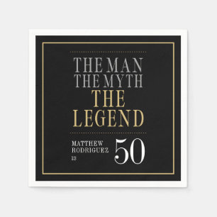 Serviette En Papier L'Homme Le Mythe La Légende 50e Anniversaire