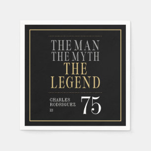 Serviette En Papier L'Homme Le Mythe La Légende 75e anniversaire