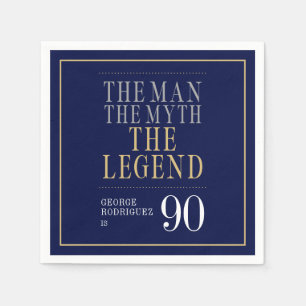 Serviette En Papier L'Homme Le Mythe La Légende 90e anniversaire