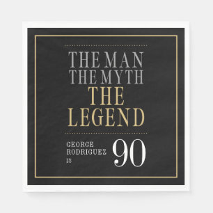 Serviette En Papier L'Homme Le Mythe La Légende 90e anniversaire