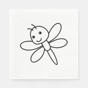 Serviette En Papier libellule