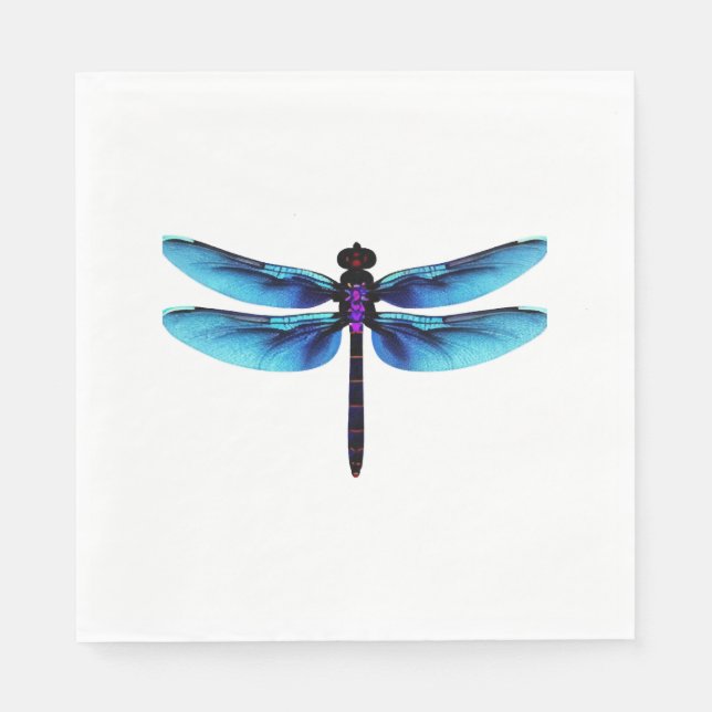 Serviette En Papier libellule (Devant)