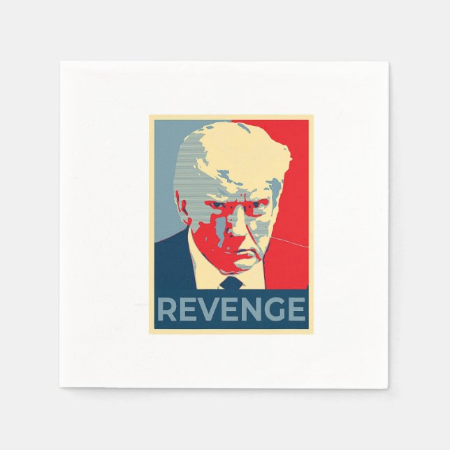 Serviette En Papier Libérez Donald Trump mug tiré vengeance républicai (Devant)
