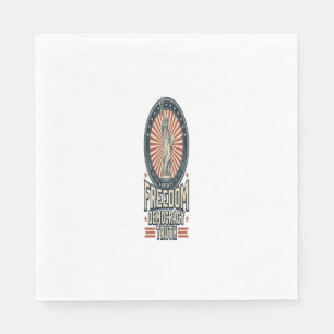 Serviette En Papier Liberté Démocratie Vérité Vintage Chemise Patrioti