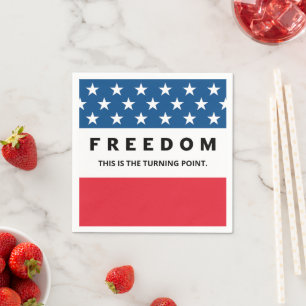 Serviette En Papier Liberté Un Véritable Patriote