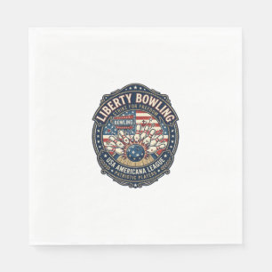 Serviette En Papier Liberty Bowling Patriotique Bowling Patriotique Vi