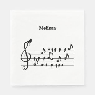 Serviette En Papier Libre en tant qu'oiseau, oiseaux chanteurs faisant