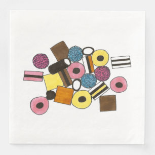 Serviette En Papier Licorice Allsort Toutes Sortes Licorice Bonbons de