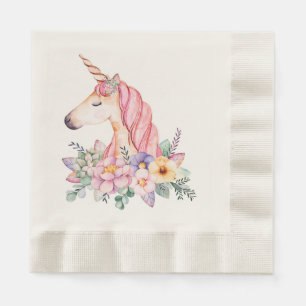 Serviette En Papier Licorne