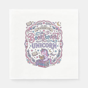 Serviette En Papier Licorne Booktrovert Licorne Ludique Cadeau Mignon 