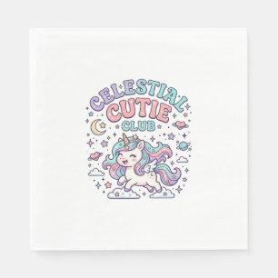 Serviette En Papier Licorne Club Céleste Mignon Rétro Produit G