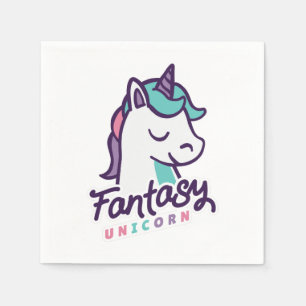 Serviette En Papier Licorne Fantastique