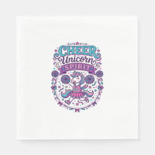Serviette En Papier Licorne Joie Esprit de Licorne Coloré POD Artwork_
