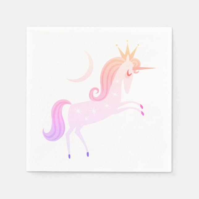 Serviette En Papier licorne magique (Devant)